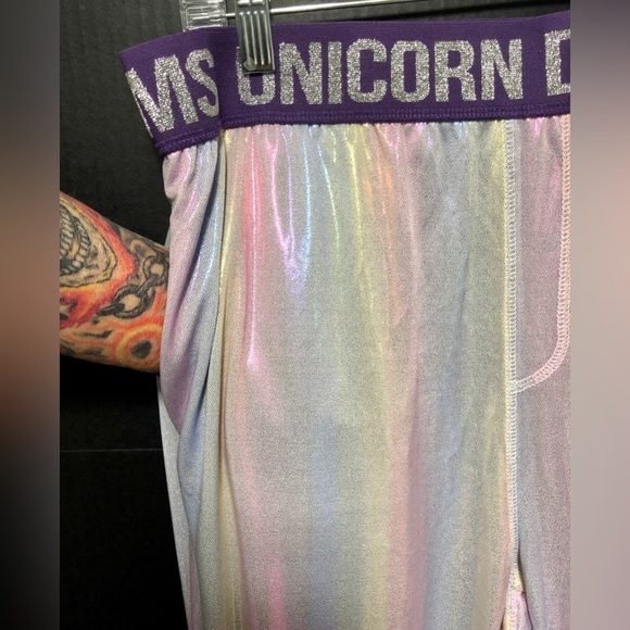 💫Top Drawer Unicorn Dreams Iridescent Jogger Lounge Sleep Pants - Picture 5 of 10